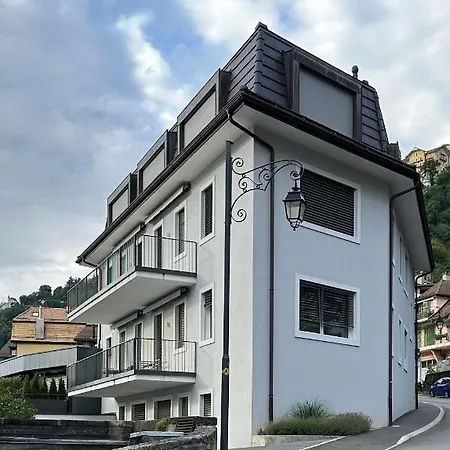 Grand Appartement Lumineux - Stella Loft - A Deux Pas Du Lac Leman Veytaux Exterior photo